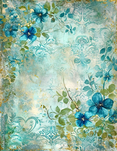 Obraz Watercolor landscape background