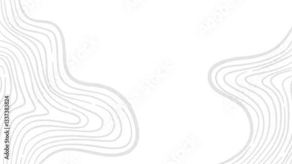 Fototapeta Abstract wavy background. Contour background. Topographic map background. Topographic contour map background. Background with topographic contours.