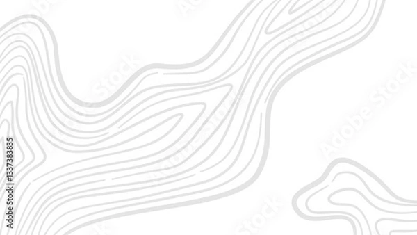 Fototapeta Abstract wavy background. Contour background. Topographic map background. Topographic contour map background. Background with topographic contours.