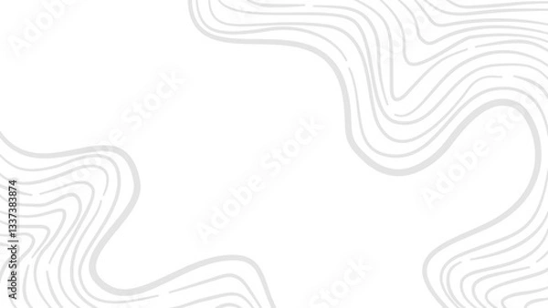 Fototapeta Abstract wavy background. Contour background. Topographic map background. Topographic contour map background. Background with topographic contours.