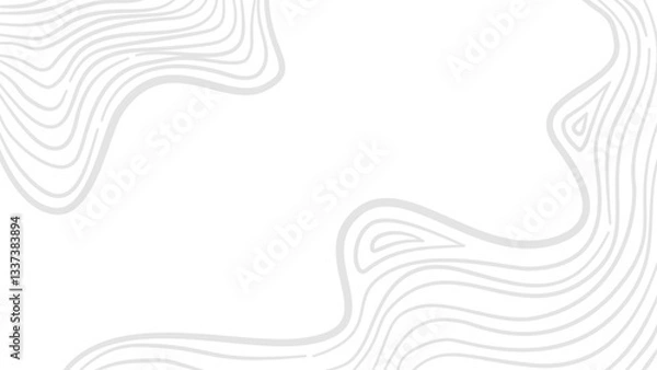 Fototapeta Abstract wavy background. Contour background. Topographic map background. Topographic contour map background. Background with topographic contours.