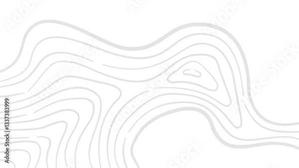 Fototapeta Abstract wavy background. Contour background. Topographic map background. Topographic contour map background. Background with topographic contours.