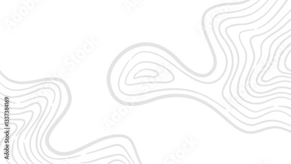 Fototapeta Abstract wavy background. Contour background. Topographic map background. Topographic contour map background. Background with topographic contours.