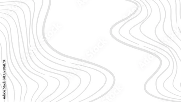 Fototapeta Abstract wavy background. Contour background. Topographic map background. Topographic contour map background. Background with topographic contours.