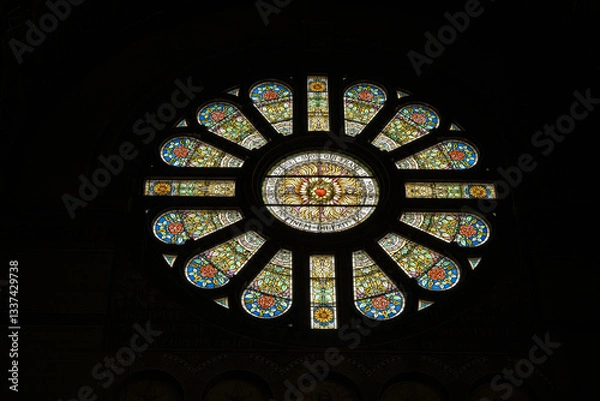 Obraz stained glass window in Amsterdam