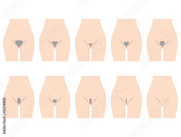 Fototapeta アンダーヘアのデザイン　脱毛