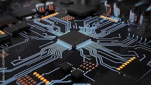 Obraz electronic circuit board