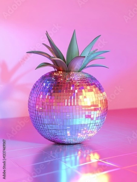 Fototapeta Disco Pineapple	