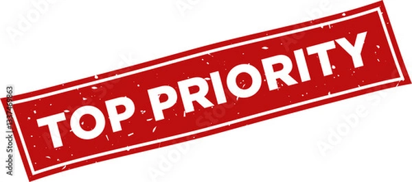 Obraz Top priority square grunge rubber stamp.