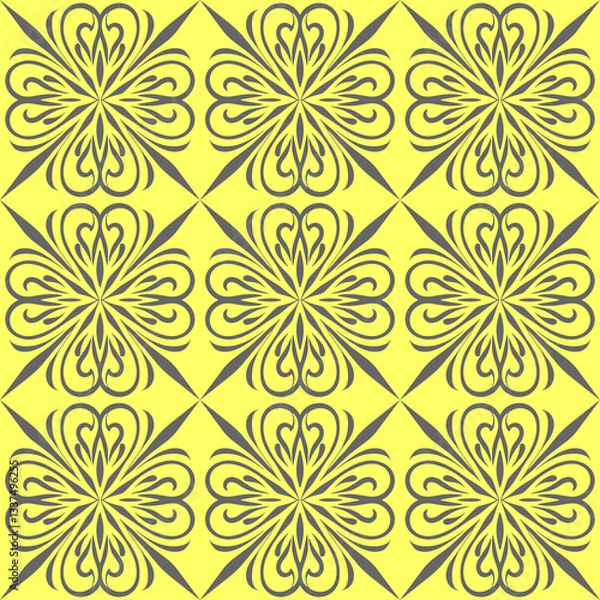 Fototapeta simple seamless abstract gray and yellow pattern, texture
