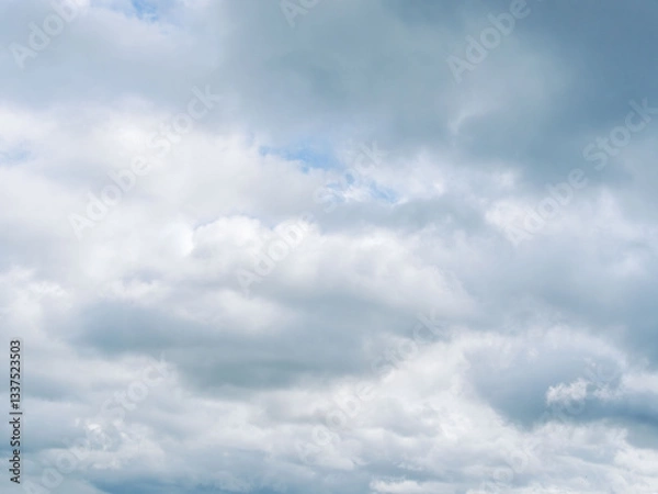 Fototapeta 春の雲の多い空02