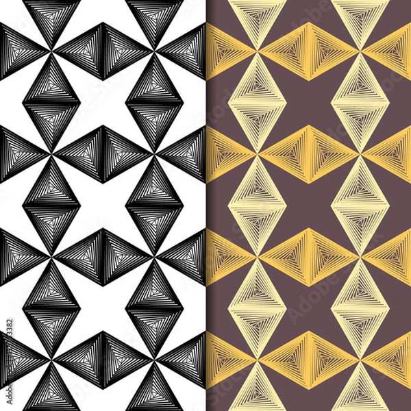 Fototapeta Geometric seamless pattern background.