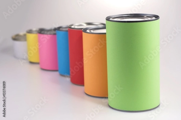Obraz Anonymous Colored Cans