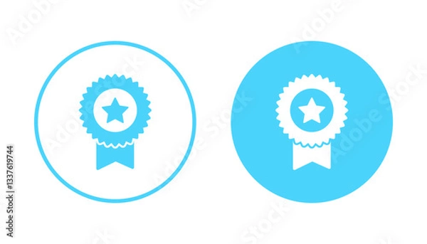 Fototapeta Badge icon vector. Awards icon vector. Achieve sign and symbols. Stamp