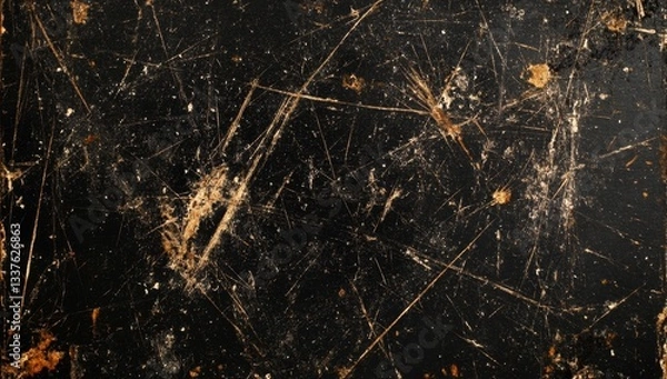 Fototapeta Dark surface with scratches and debris