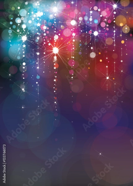 Obraz Vector colorful lights background.