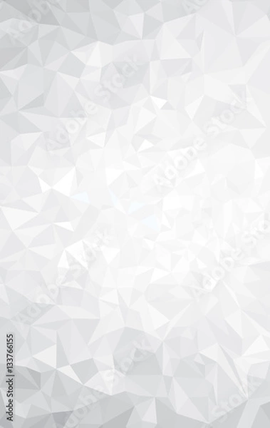 Obraz Vector abstract gray, triangles background.