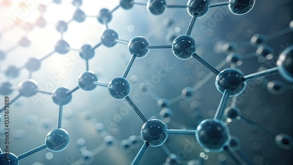 Fototapeta Molecule Structure 3D