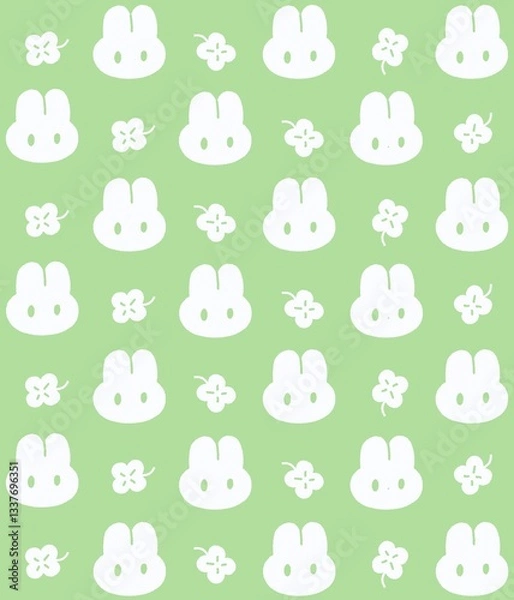 Obraz 토끼 패턴 배경