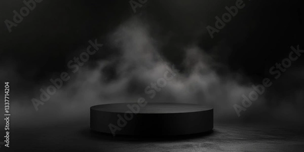 Fototapeta Dark, Smoky, Minimalist Product Display