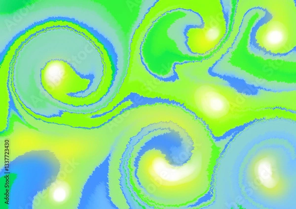 Fototapeta Abstract Idea of painted watercolor wallpaper or background. Backdrop of psychology emotion and confusion feeling.  