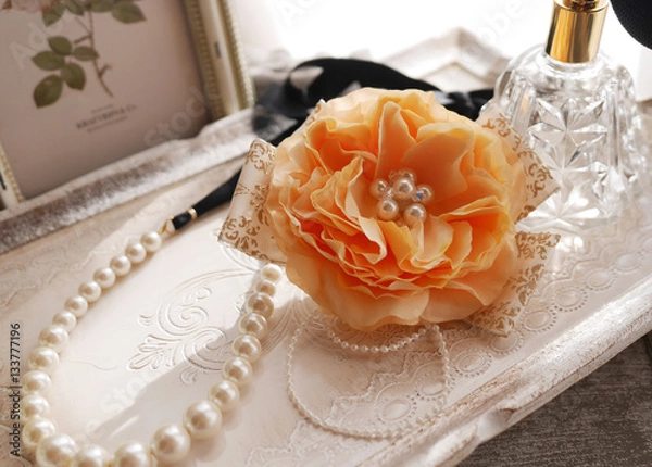 Obraz コサージュ　オレンジ