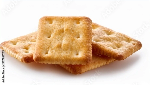 Fototapeta cracker isolated on white background