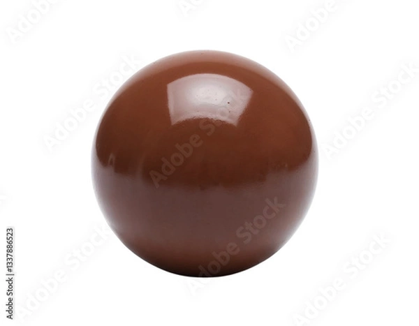 Obraz chocolate egg isolated on white