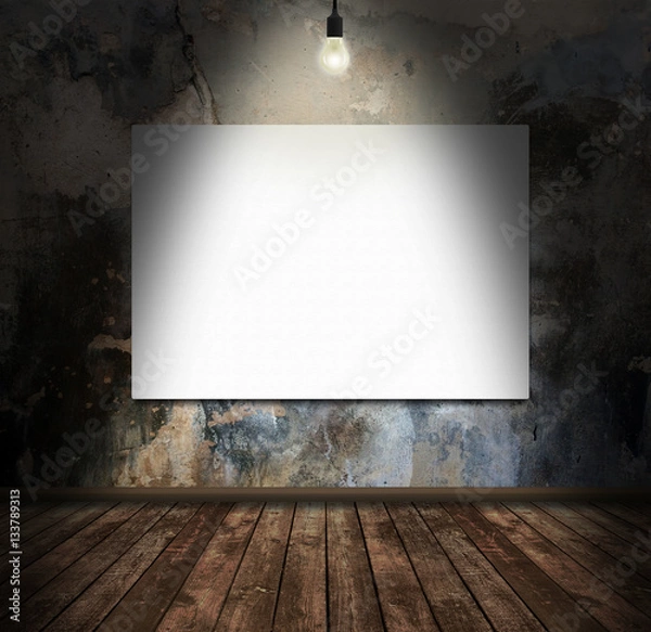 Obraz Blank Display Canvas on Old Stone Wall