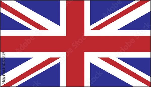 Obraz イギリスの国旗のベクターイラスト