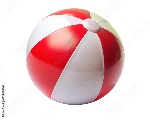 Fototapeta beach ball isolated on white