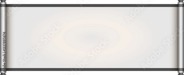 Obraz Chinese Traditional Scroll, Elegant Oriental Banner with Classic Patterns, suitable for various Oriental and Chinese-style designs, as well as festivals and celebrations.