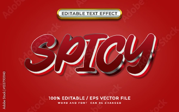 Obraz Spicy Editable Text Effect