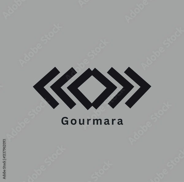 Fototapeta Vector Logo Design Gourmara