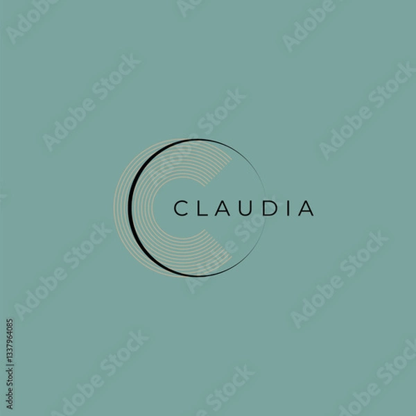 Fototapeta Vector Logo Design Claudia