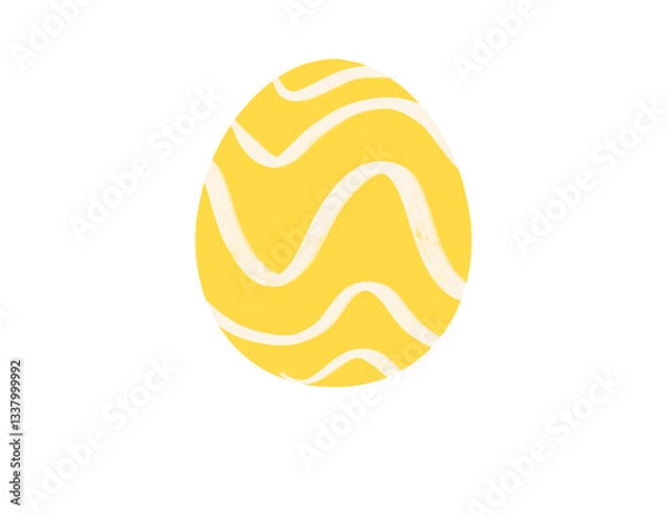 Obraz Decorated eggs, Easter Day, egg illustration, colorful