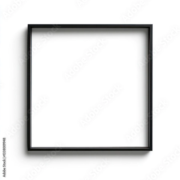 Fototapeta blank photo frame isolated on white background