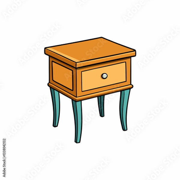 Obraz end table isolated on white