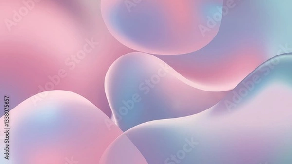 Obraz Soft pastel gradient with dreamy blurred texture