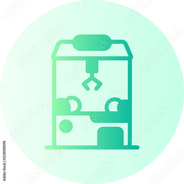 Fototapeta claw machine gradient icon
