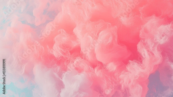 Obraz pink fluffy gas 