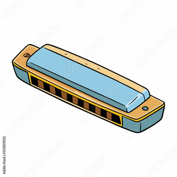 Obraz harmonica on white background