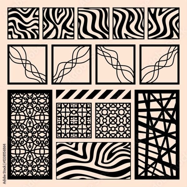 Fototapeta Wavy, Angular, and Symmetric: A Stunning Collection of Bold, Striking, and Timeless Patterns