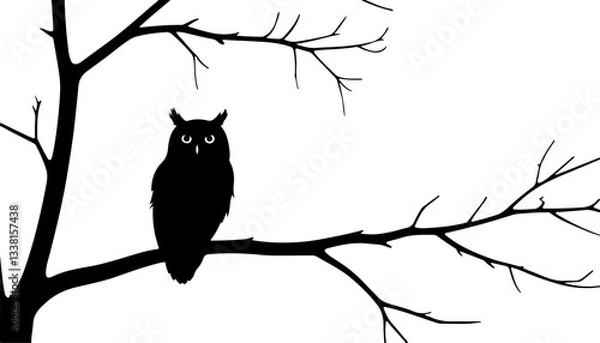 Obraz owl on a tree