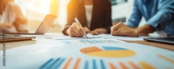 Fototapeta Business Group Meeting Discussion Strategy Working Concept