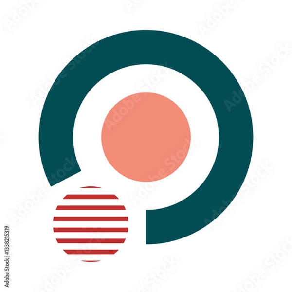 Obraz Geometric Circle Memphis