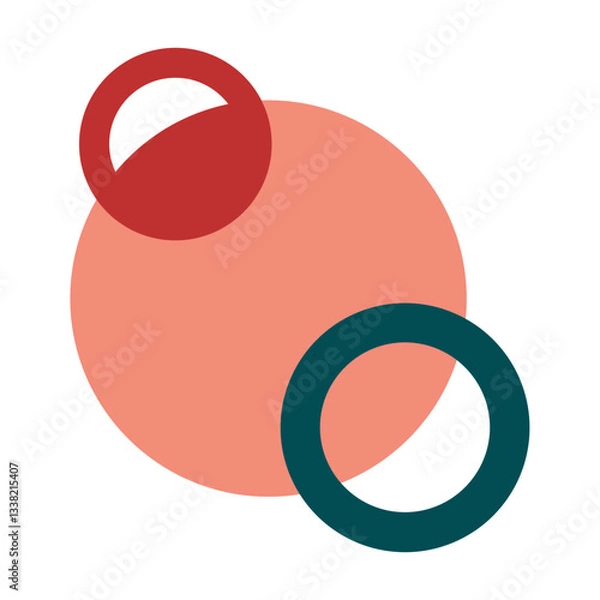 Obraz Geometric Circle Memphis