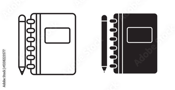 Fototapeta notebook icon