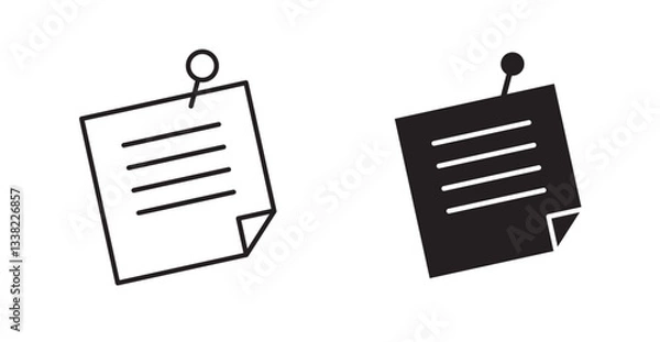 Obraz sticky note icon