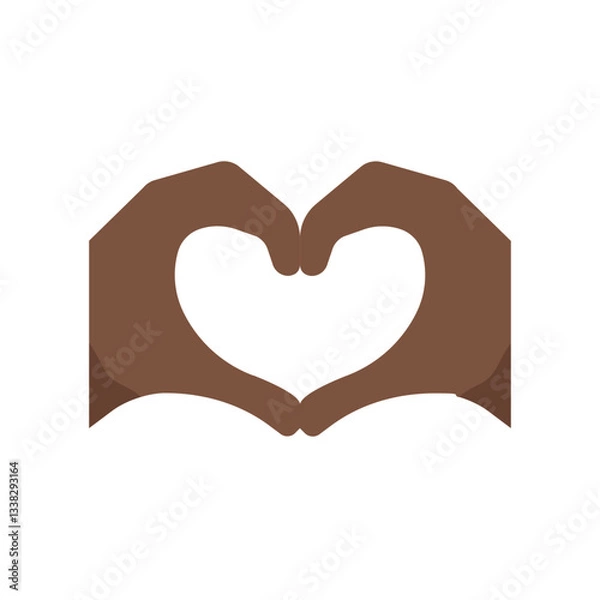 Fototapeta Heart Hands
